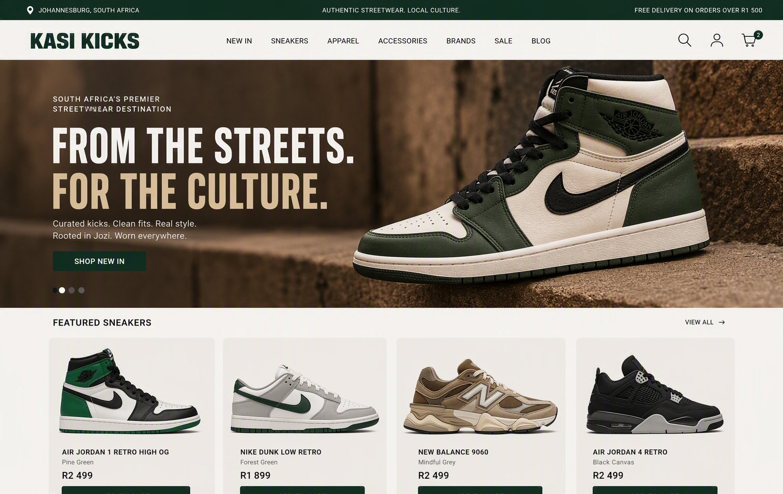 Example fashion store built by Leeno Stores